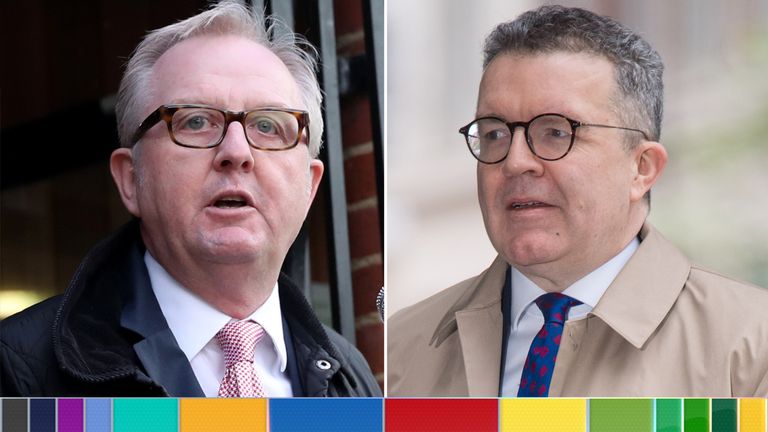 Ian Austin (L) and Tom Watson (R) have left politics in the first two days of the election campaign
