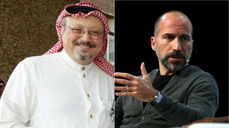 The Uber CEO said the killing of Saudi journalist Jamal Khashoggi was &#39;a serious mistake&#39;