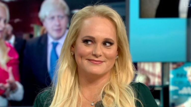 Jennifer Arcuri said the decent thing for Boris Johnson to do would be to call her. Pic: ITV