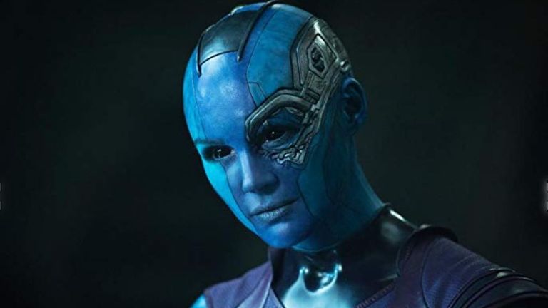 Gillan shaved her head for the role of Nebula in Guardians of the Galaxy