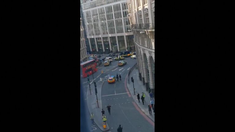 Police have arrived at the scene in London Bridge.
