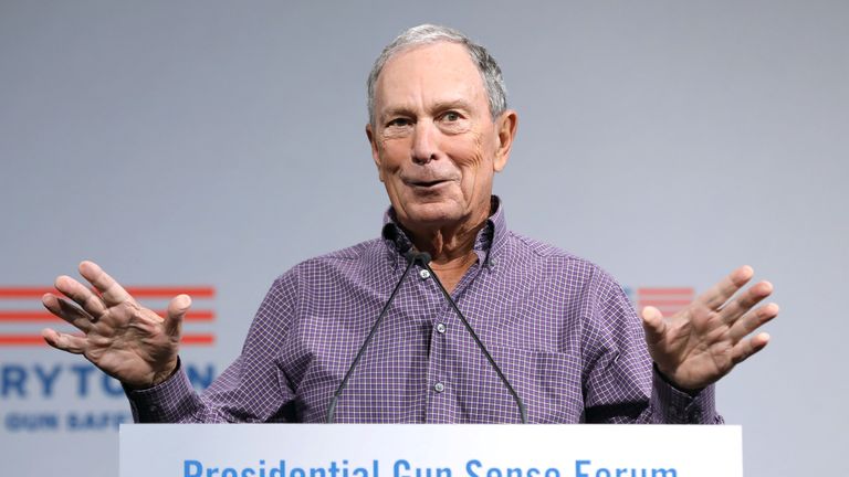 Mr Bloomberg has been an advocate of gun control