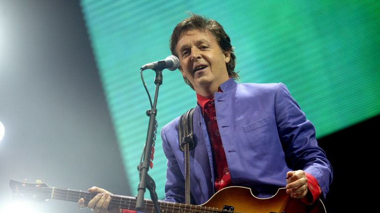 Paul McCartney headlined Glastonbury in 2004