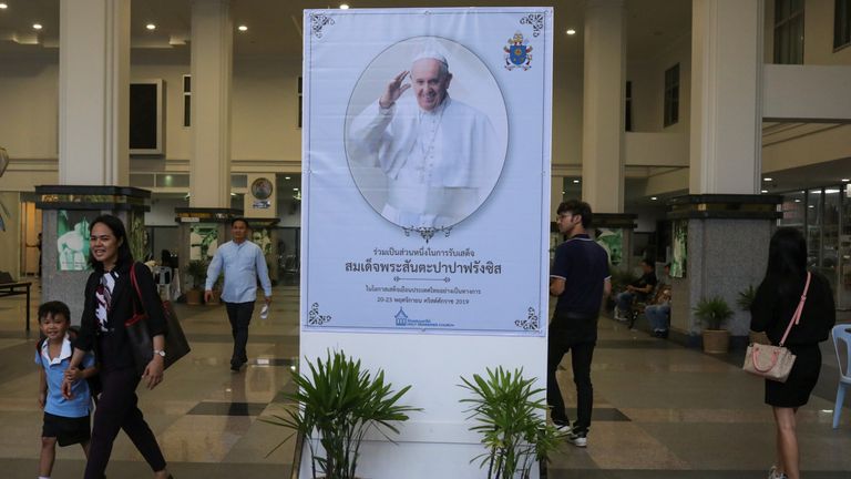 The Pope&#39;s visit is expected to attract thousands