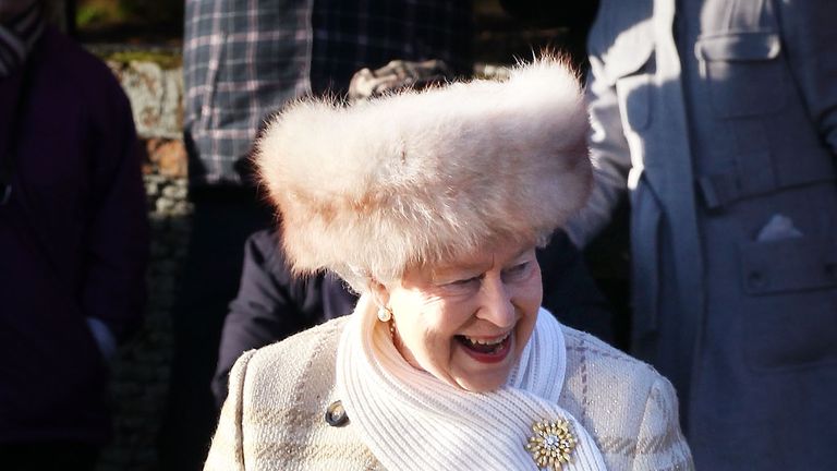 The Queen has previously worn fur clothing