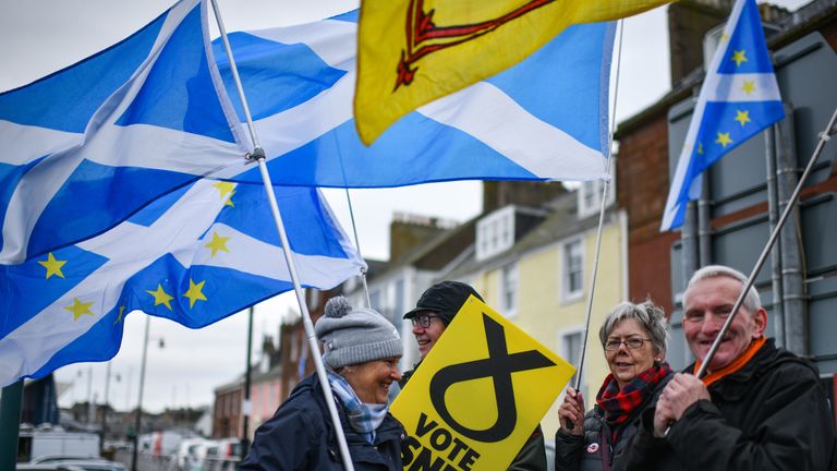 Scottish nationalists are pushing for a second independence referendum