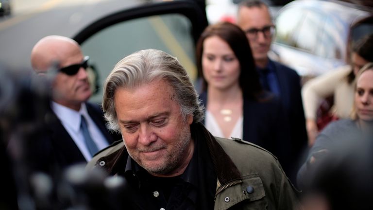 Former White House chief strategist Steve Bannon testified at Stone&#39;s trial