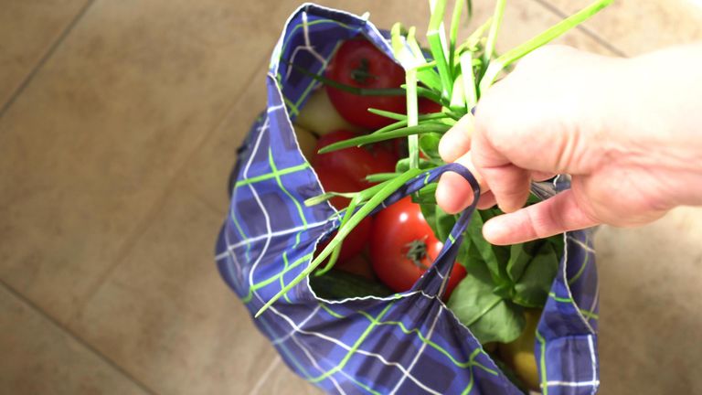 Supermarket bag for life