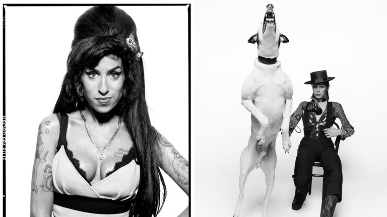 Terry O&#39;Neill&#39;s pictures of Amy Winehouse and David Bowie. Pics: O&#39;Neill/Iconic Images