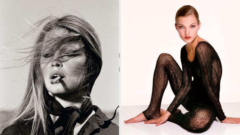 Terry O&#39;Neill&#39;s pictures of Brigitte Bardot and Kate Moss. Pics: O&#39;Neill/Iconic Images