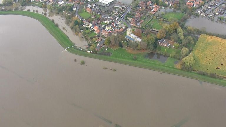 Flooding has left parts of Lincolnshire under water