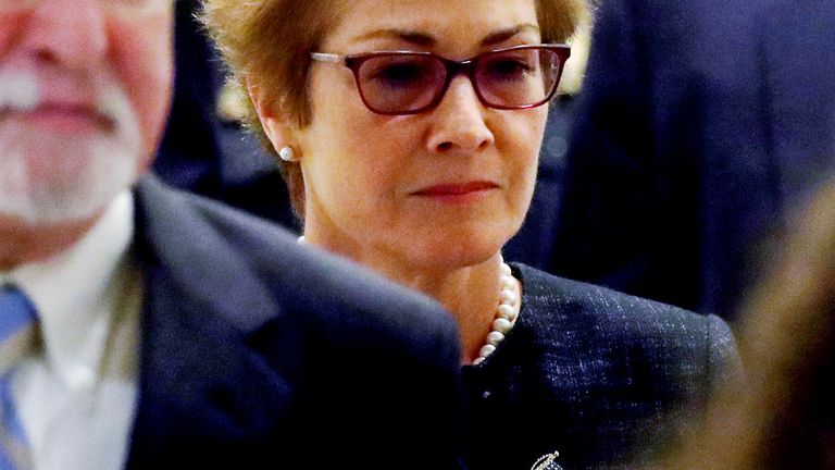 Former US ambassador to Ukraine Marie Yovanovitch