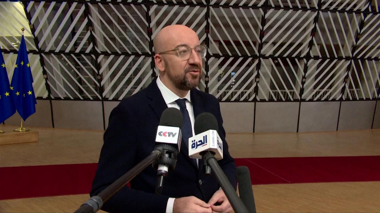 European Council president Charles Michel says ‘actors’ are trying to use weakness in sanctions rules