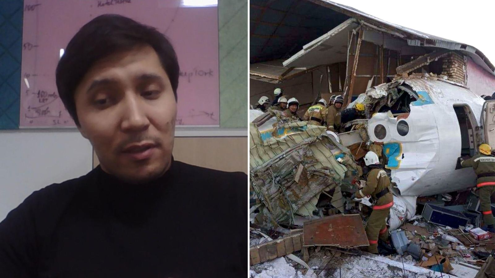 Kazakhstan plane crash Survivor tells how aircraft was crushed 'like a