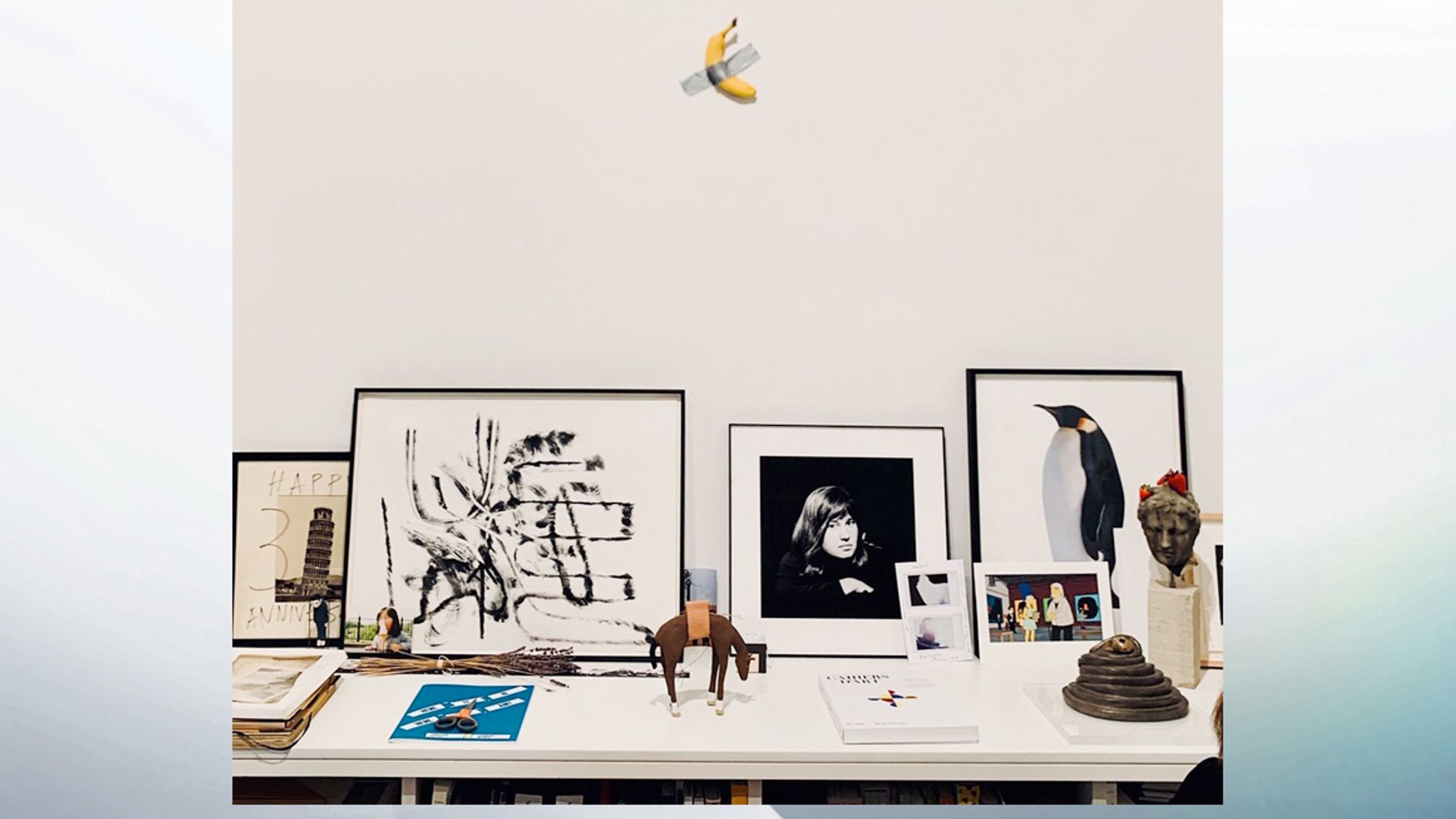 Banana ducttaped to wall art installation sells for 120k in Miami