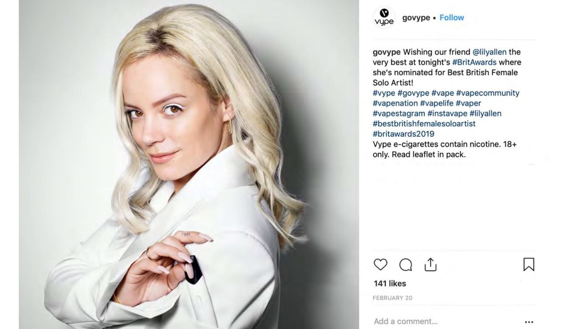 E cigarette promotion on Instagram banned by ad watchdog UK News