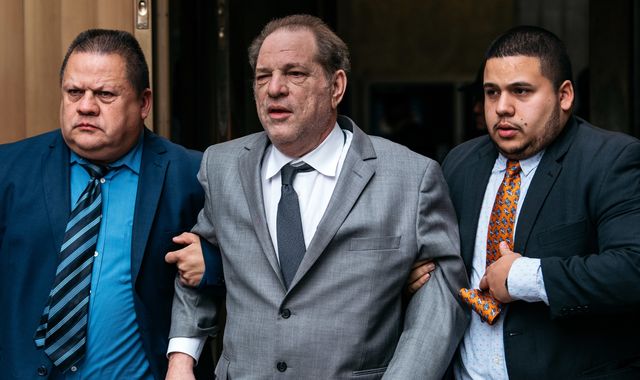 Harvey Weinstein accused of breaching bail conditions by mishandling electronic tag