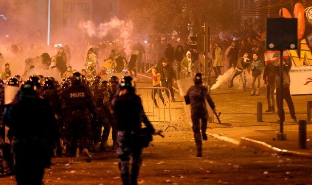 Beirut protests turn violent as economic crisis engulfs Lebanon