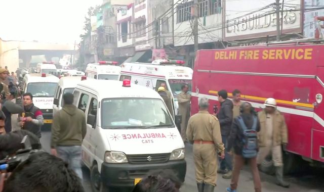 'Extremely horrific' fire at New Delhi factory kills at least 43 workers