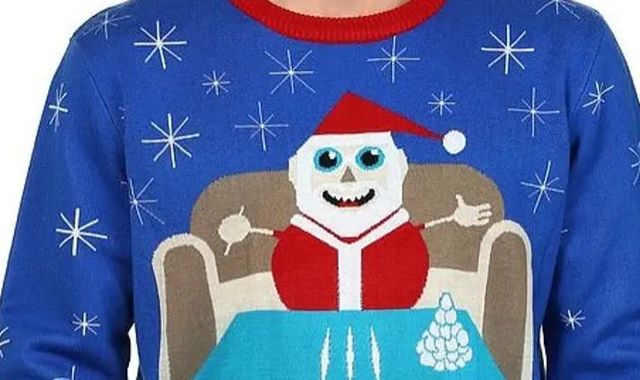 Walmart pulls jumper appearing to show Santa with lines of cocaine