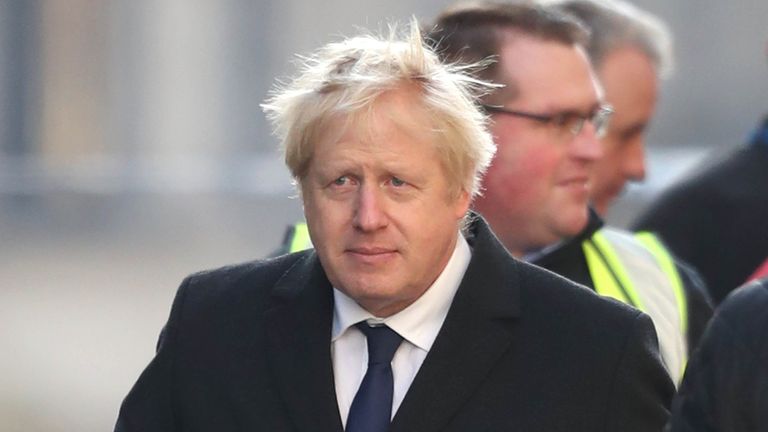 Prime Minister Boris Johnson attends London Bridge in central London after a terrorist wearing a fake suicide vest who went on a knife rampage killing two people, was shot dead by police.