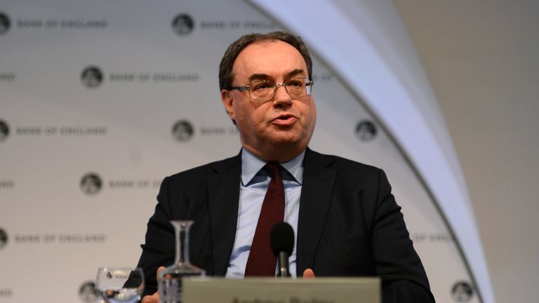 LONDON, ENGLAND - FEBRUARY 25: Chief Executive of the Financial Conduct Authority Andrew Bailey speaking at a press conference at the Bank of England on February 25, 2019 in London, England. (Photo by Kirsty O'Connor - WPA Pool/Getty Images)