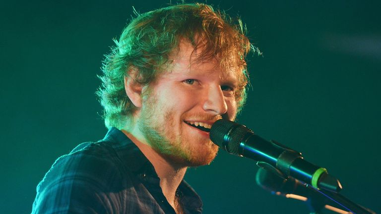 SOUTHWOLD, ENGLAND - JULY 17:  Ed Sheeran performs on day 2 of Latitude Festival at Henham Park Estate on July 17, 2015 in Southwold, England.  (Photo by Dave J Hogan/Getty Images)
