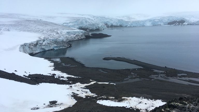 Antarctica's Collins glacier on King George Island has retreated in the last 10 years