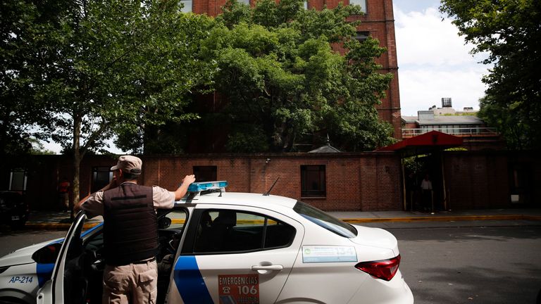 Scene of the incident in Buenos Aires