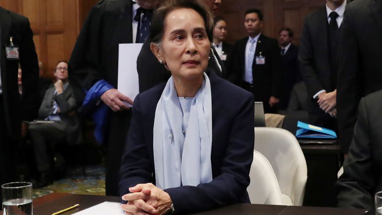 Myanmar&#39;s leader Aung San Suu Kyi