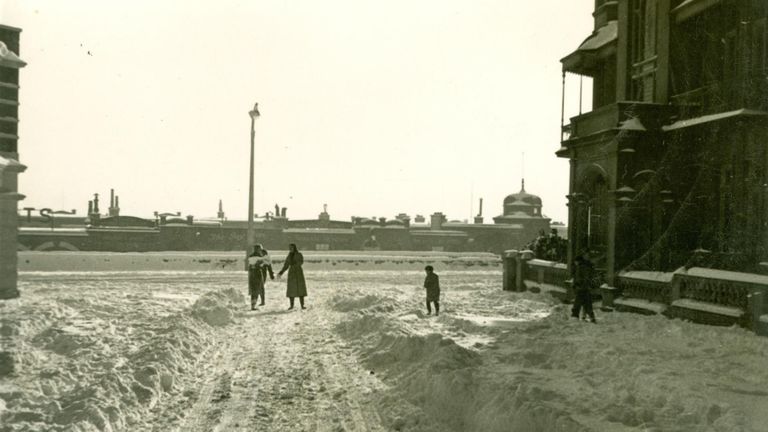 Bexhill was blanketed in snow when Harold returned in Christmas 1940