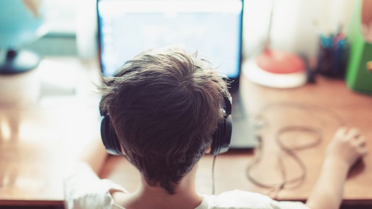 Child on computer