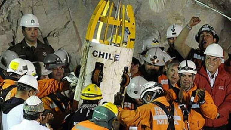 The 33 men were rescued from a Chilean mine