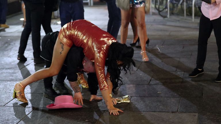 Revellers in Newcastle on the last Friday before Christmas. PA Photo. Picture date: Friday December 20, 2019. Photo credit should read: Scott Heppell/PA Wire