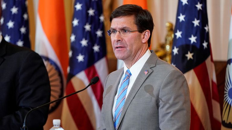 US Defence Secretary Mark Esper