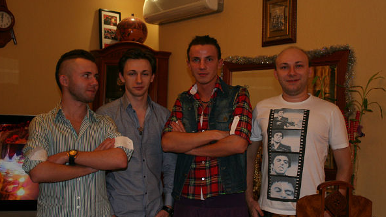 (L-R) Kirill Slobodskoy, Maksim Yakubets, Dimitriy Slobodskoy, Artem Yakubets. Pic: NCA