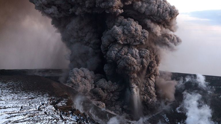 Iceland&#39;s Eyjafjallajokull created a huge ash plume when it erupted