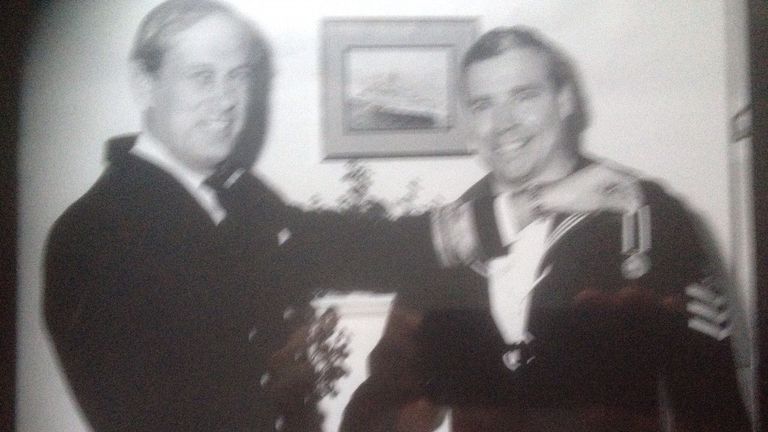 Falklands veteran Joe Ousalice (right), who said he was forced to leave the Royal Navy because of his sexuality 
