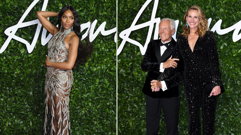 Naomi Campbell arrives at The Fashion Awards 2019 held at Royal Albert Hall on December 02, 2019 in London, England