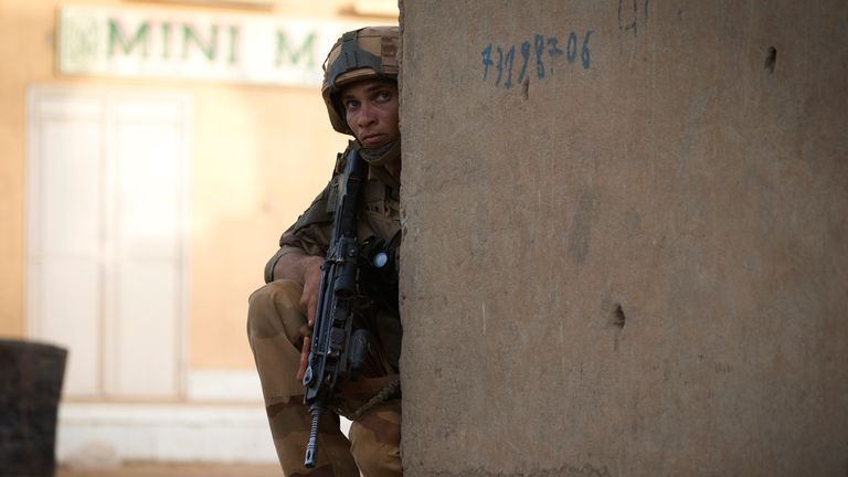 A French soldier on patrol in Mali in 2013
