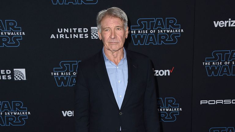 Harrison Ford at the Rise of Skywalker premiere