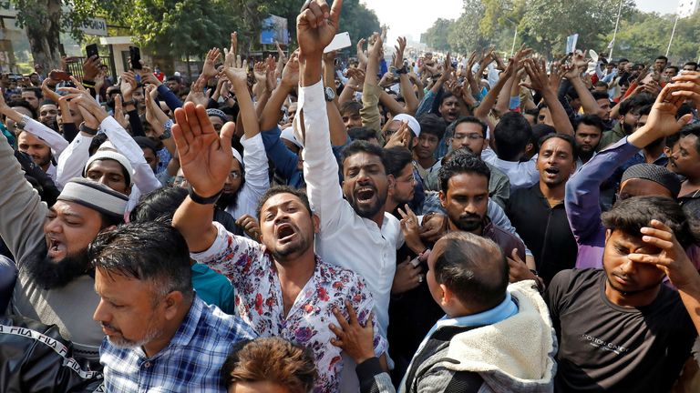India protests still