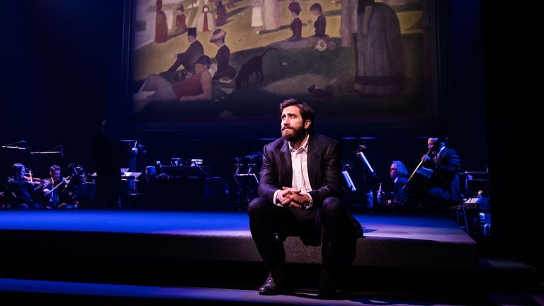 Jake Gyllenhaal as George in Sunday in the Park with George on Broadway. Photographer credit: Matthew Murphy 