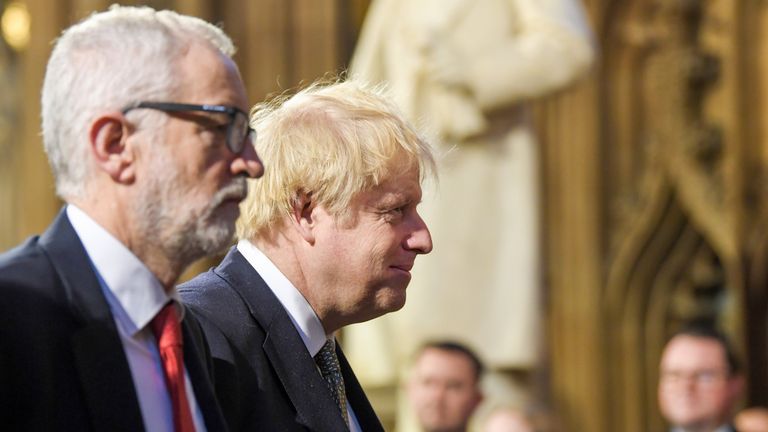 Jeremy Corbyn and Boris Johnson