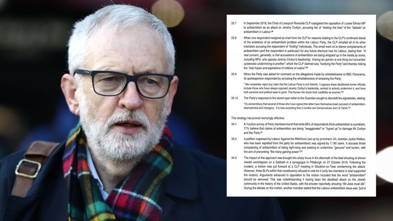 Jeremy Corbyn has made Labour a "welcoming refuge" for antisemitism, according to a dossier submitted to the Equalities and Human Rights Commission