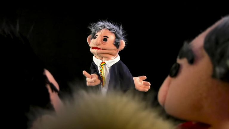John Bercow has made a surprise appearance in a music video - in puppet form