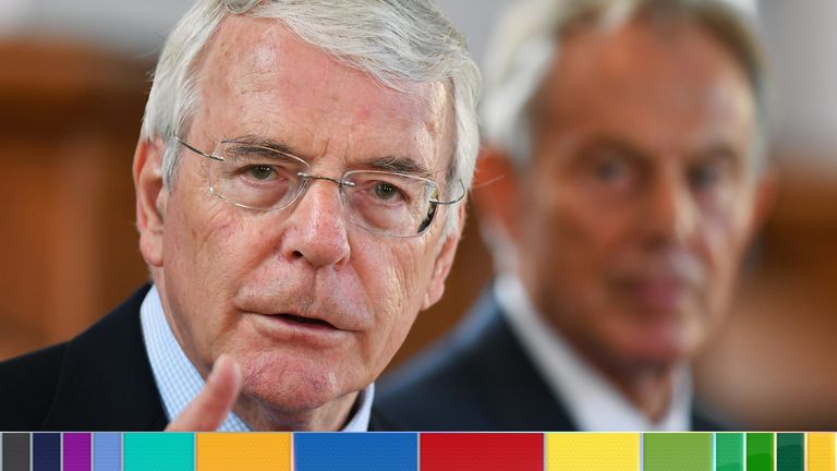 John Major and Tony Blair