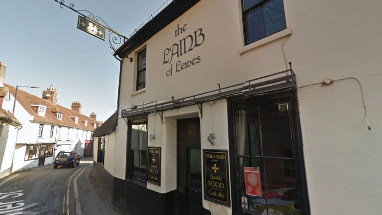 Anthony Knott was last seen at The Lamb in Lewes at 7.30pm on Friday. Pic: Google Streetview