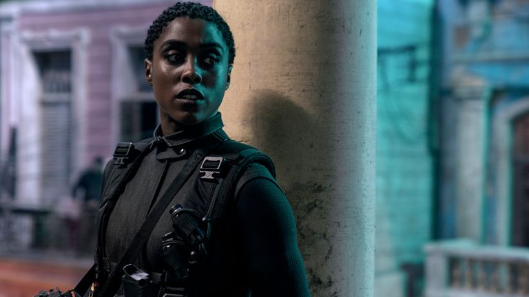 Nomi (Lashana Lynch) is ready for action in Cuba in James Bond: No Time To Die