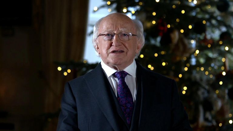 Michael D Higgins: Irish president makes Christmas plea on migration ...